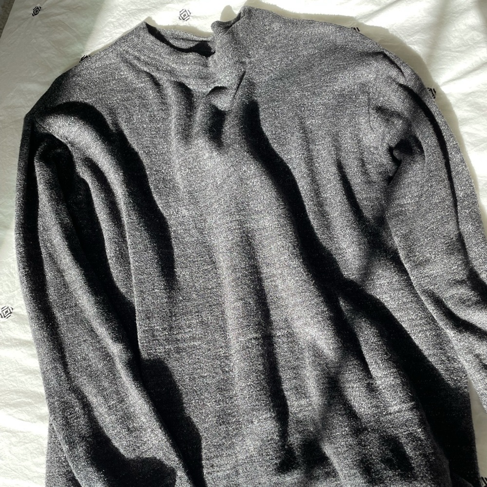 Pure Jill Heathered Gray Sweater